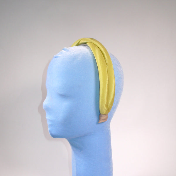 Chartreuse Twisted Puff Headband