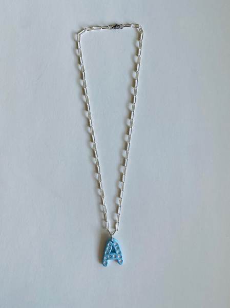 Name Necklace - Baby Blue